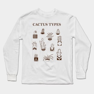 cactus types Long Sleeve T-Shirt